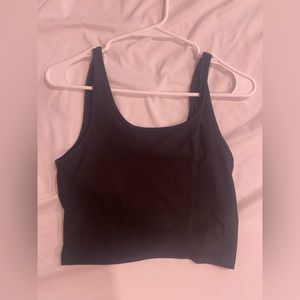 Black Cropped Tank
